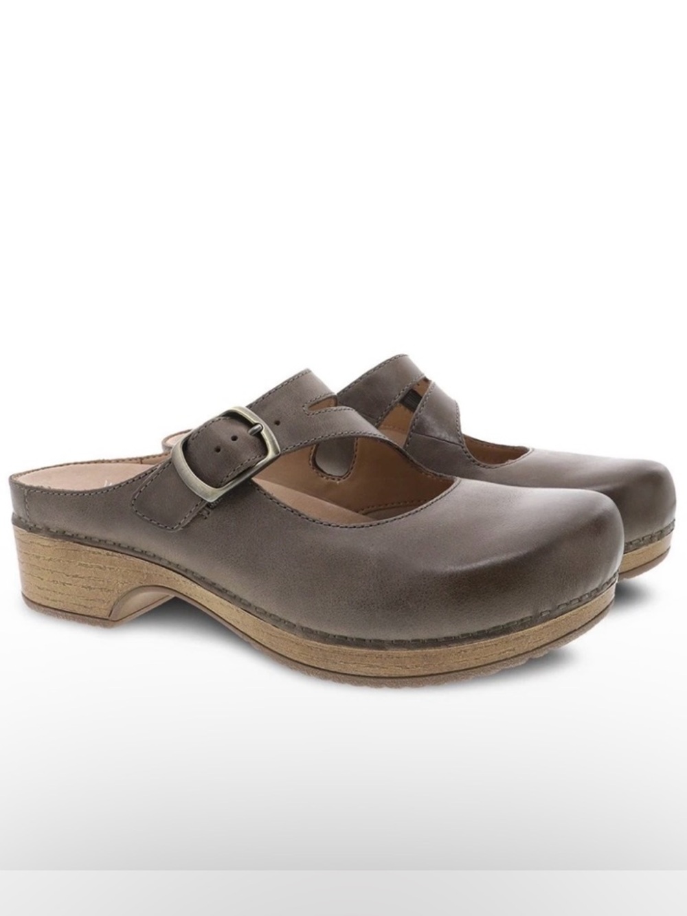 Dansko Britney Chocolate Burnished Nubuck Women's Comfort Mule Size 38
